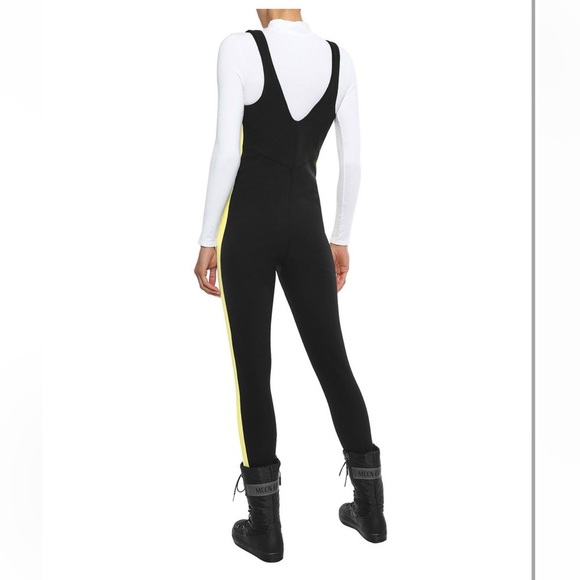 Cordova Vail Striped Stretch Stirrup Ski Suit Black Size S NWOT - Picture 3 of 7